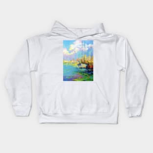 Rainbow morning Kids Hoodie